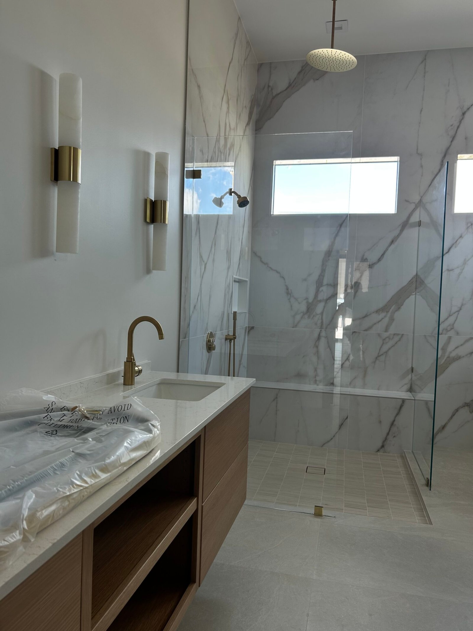 Immaculate bathroom after a post-renovation deep clean