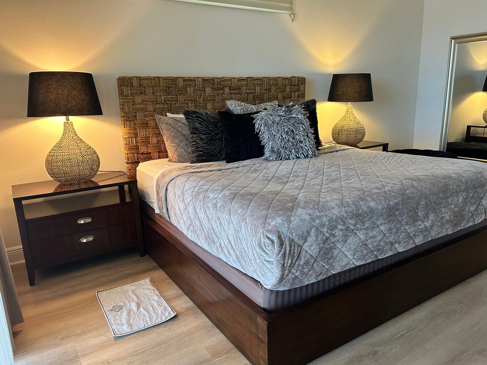 Bright and clean bedroom after a residential deep clean